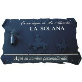 QJ-33 Placa grande de quijote personalizada de forja
