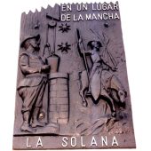 QJ-34 Placa personalizada de quijote aluminio