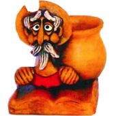 QJ-37 Portalápices mesa de Quijote de barro