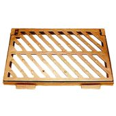 TS-61 Rejilla rectangular con marco antirrobo de fundición