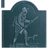 UC-22 Placa decorativa dibujo de cazador fundición