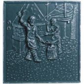 UC-22 Placa dibujo de herrero en fundición