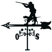 V-15 Veleta de forja con silueta de cazador